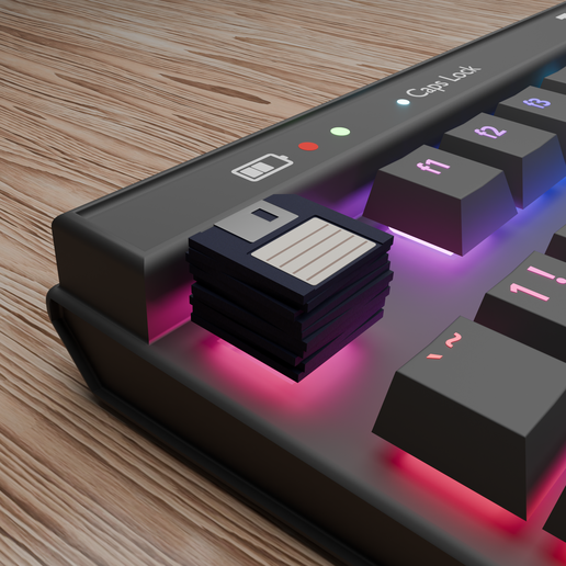 💾 Floppy Disk Stack - Artisan Keycap
