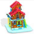 1.jpg MAISON 7 HOUSE HOME CHILD CHILDREN'S PRESCHOOL TOY 3D MODEL KIDS TOWN KID Cartoon Building 5