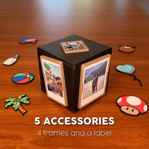 🧲 MEMORY CUBE | MAGNETIC PHOTO CUBE・Archivo 3D para Impresión 3D・Cults