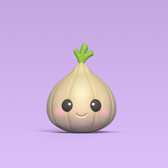 Onion-(1).png Download file Cute Onion • 3D printer object, Usagipan3DStudios