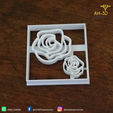 10.png Roses cookie cutter