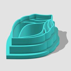 Ella-Shell-Embossed-Drop-3.jpg Fichier 3D Ella Shell Embossed Drop // Clay Cutter // Sharp Edge // Digital STL File // 3 Sizes・Objet imprimable en 3D à télécharger
