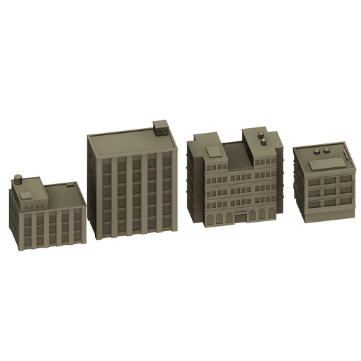 🏗️ Ginza 1940 building pack Godzilla minus one・ STL File for 3D ...