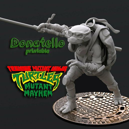 🗿 Donatello para impressão de TMNT Mutant Mayhem 2023・Arquivo 3D
