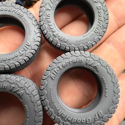 BF Goodrich Allterrain TA offroad tire for diecast and scale models