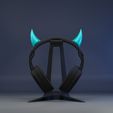Horn2.jpg 5 Cute Horns for Headphones Color Gaming Accesories Ready to print