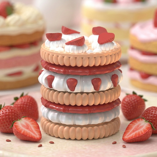 Strawberry Shortcake Cookie Storage Box