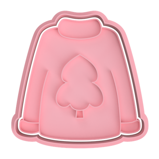 CHRISTMAS SWEATER CUTTERS FOR COOKIES AND FONDANT 3D model