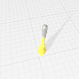 Action Figure explosion flame Effect part 3 w missle (6).png -AFEF03- Action Figure explosion flame effect 03 with missile smoke 3D print Files
