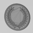 wf0.jpg Bay leaves branches crown coin 3D print model