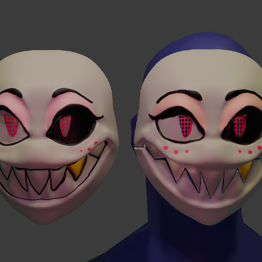 Angel-Masks-Together.png Маска для косплея Hazbin Hotel Angel Dust Solid/Articulated