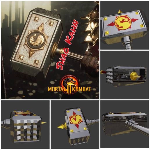3D file Shao Kahn hammer from Mortal Kombat 11 Realm Crusher・3D print