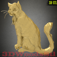 1.png 3d cat stl,3D stl model relief wall decor, CNC Router Engraver, Artcam, Aspire, CNC files