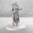 Keyshot_Render.108.jpg STL file Elven Blademaster - Tabletop Miniature・Model to download and 3D print