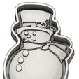 BDN.jpg 5 Christmas Cookie Moulds - Fir Tree - Snowman Ball - Punch - Cookie cutter - Cookie cutter
