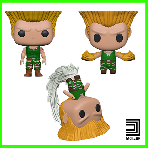 🦸‍♂️ BUNDLE KIT 3x GUILE STREET FIGHTER FUNKO POP TOYART