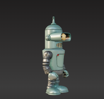 🤖 Chibi bender Rodriguez Futurama Figurine・ STL File for 3D printing・Cults