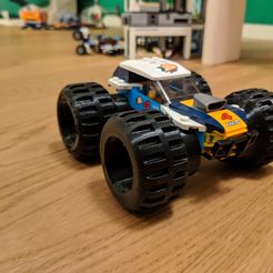 IMG_20190303_184251.jpg Archivo 3D gratis Neumático Monstertruck para un buggy del desierto, por ejemplo, un coche de Lego・Modelo de impresión 3D para descargar