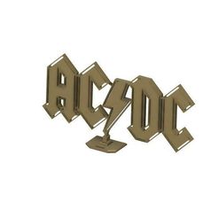acdc9.jpg Файл STL ACDC logo with support・Дизайн 3D принтера для загрузки