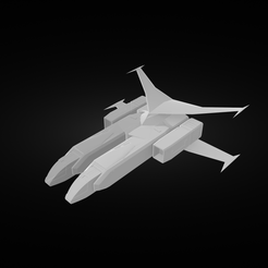 spaceship-render1.png STL-Datei Space Shuttle・3D-Druck-Idee zum Herunterladen, e_note