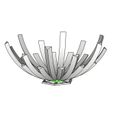 3C72A713-5451-408F-8BE5-4AC8097C73C3.jpeg “Snowflake Crystal” Rotating Fruit bowl spinning with ball bearing, 3D print STL