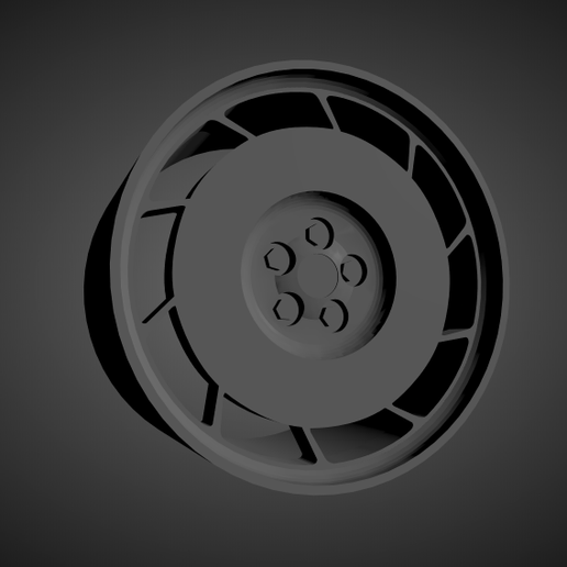Corvette C4 OEM SCALABLE AND PRINTABLE RIMS - 3D model önizlemesi
