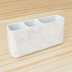 Bathroom_set_v1_2023-Jan-28_01-41-49PM-000_CustomizedView6045997372.png STL file Toothbrush Holder・Model to download and 3D print