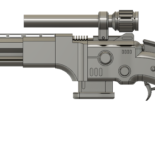 HG W38 Volcanic blaster Star Wars - 3D model önizlemesi