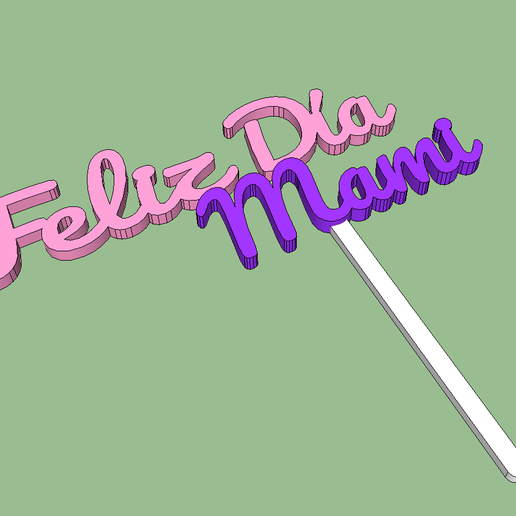 Happy Mother's Day - Commemorative ornament 3D model