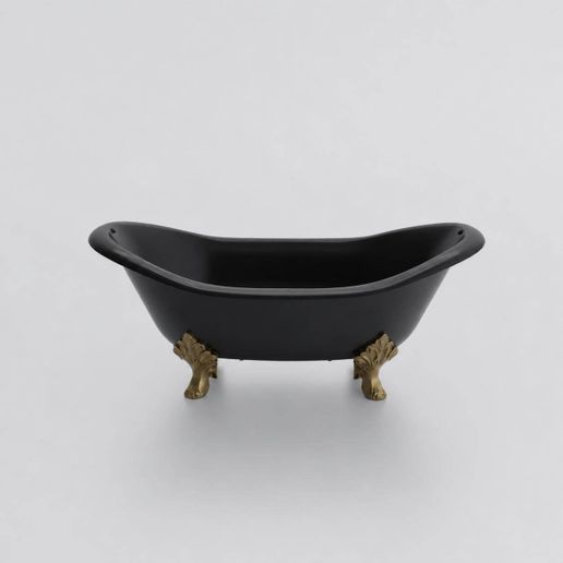 Miniature Vintage Clawfoot Bathtub STL - 1:12 Dollhouse Miniature 3D Print File