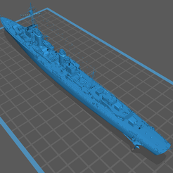 莱伯勒希特-马斯1.png STL file Leberecht Mars destroyer ship model・3D printable design to download