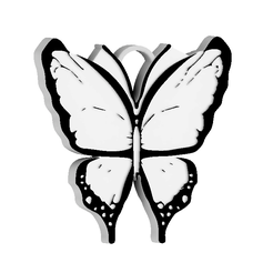 cute-butterfly-1.png Archivo STL Adorable llavero de mariposa・Design para impresora 3D para descargar