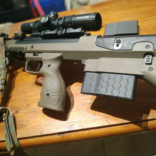 SRS Magazine Shell Hex. - 3D model önizlemesi