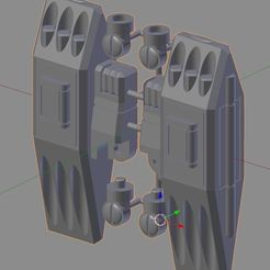 Dual_Missile_Pods.jpg Free STL file TF-G5 Dual Missle Pods・3D print design to download, TridentPT