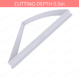 1-6_Of_Pie~5in-cookiecutter-only2.png Slice (1∕6) of Pie Cookie Cutter 5in / 12.7cm