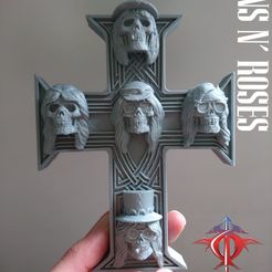 YOOO.jpg 3D file Cruz - Guns N' Roses・3D print object to download