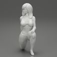 10012.jpg Young Woman Doing Yoga Asana Standing Forward Bend Pose 3D Print Model