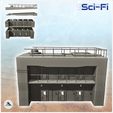 2.jpg Futuristic prison with armored doors and outdoor streetlights (19) - Future Sci-Fi SF Post apocalyptic Tabletop Scifi Wargaming Planetary exploration RPG Terrain