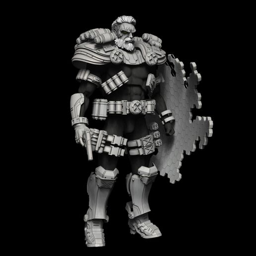 🔌 cable xmen (KIT with armor, head and gun)・ STL File for 3D printing・Cults