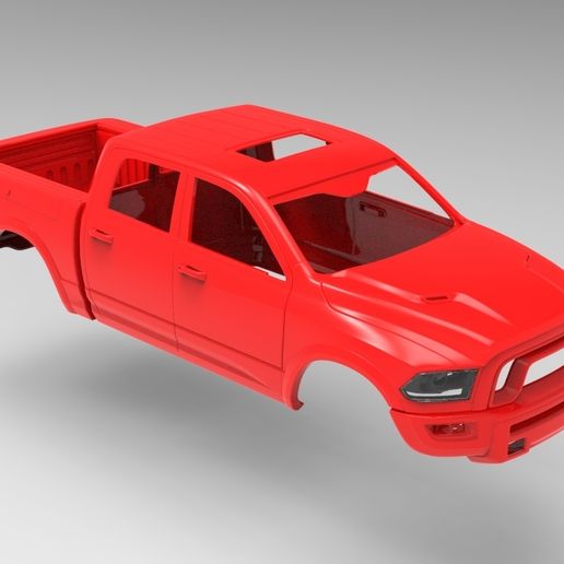 RC car body Dodge RAM Axial, RC4WD - 3D model önizlemesi