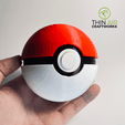 Original-Pokeball-min.png Original Pokeball (5 Versions, Functional/Storage, Print In Place, No Supports Needed))
