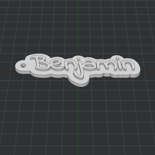 Keychain Benjamin 3D model