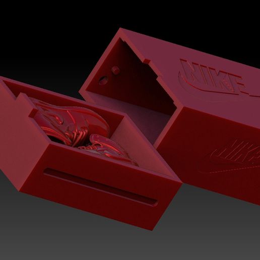 🇯🇴 NIKE AIR JORDAN BOX with JORDAN 1 SNEAKERS・ 3D File for ・Cults