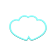 3.png Double Hearts Cookie Cutters | STL Files