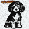 project_20231013_0834042-01.png poodle wall art dog wall decor 2d art animal