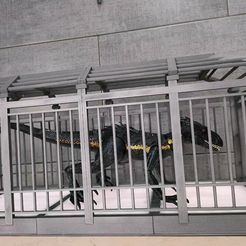 366958468_731378155667592_6485356984632236379_n-1.jpg Jurassic world Indoraptor cage Lockwood auction mattel scale