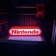Letreiro LED com logótipo da Nintendo