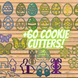 20220313_112637_0000.png Easter Cookie Cutter Set of 60 / Eastereggs Easterbunnys Animals Flowers