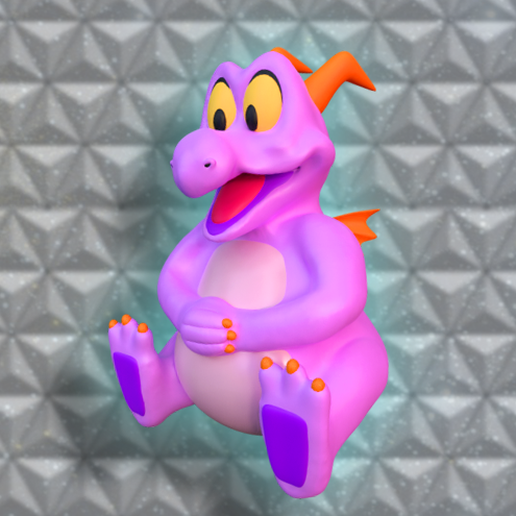Figment Inspired Dragon - Popcorn Bucket 3D model