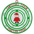 3MF_Back.jpg Double Spinning Strand Santa Holiday Christmas Ornament!